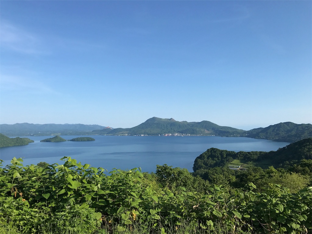 洞爺湖　サイロ展望台より