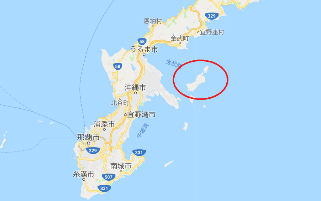 伊計島　地図で見ると