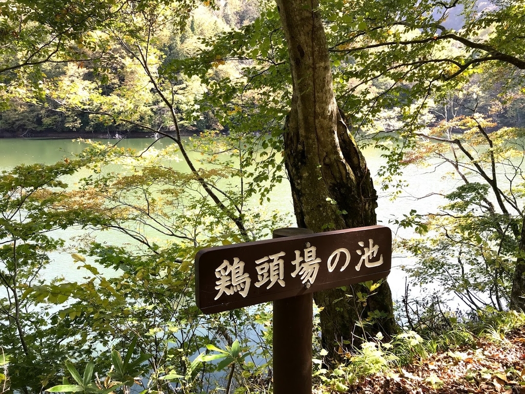 鶏頭場の池の看板