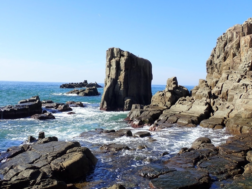 東尋坊 崖の下