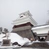 雪景色の上山城