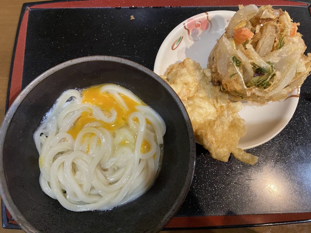 こがね製麺所　釜玉うどん