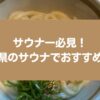 サウナー必見！香川県のサウナでおすすめ３選